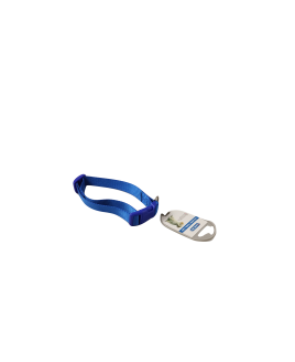 Coleira Nylon Azul Escuro